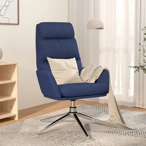 vidaXL Cadeira de descanso tecido azul