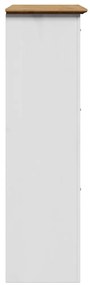 Sapateira BODO 80x35x118 cm branco e castanho