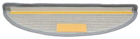 Tapetes de escada 30 pcs 56x17x3 cm cinzento