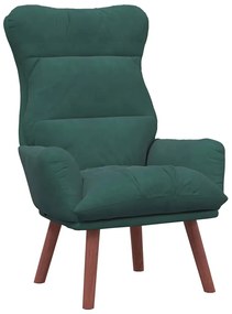 Poltrona Relaxante Veludo Verde Escuro