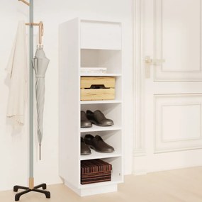 Sapateira 30x34x105 cm pinho maciço branco