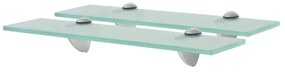Prateleiras flutuantes 2 pcs vidro 40x20 cm 8 mm