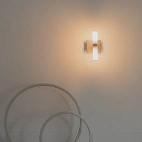 Candeeiro de parede moderno cromado IP44 - Bath 2