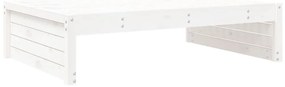 Apoio de pés para jardim 120x80 cm pinho maciço branco