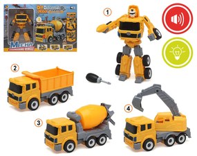Transformers Leve Amarelo com Som 4 Unidades