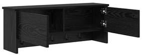 Cabideiro de Parede Carvalho preto 80 x 20 x 30 cm