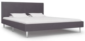 vidaXL Estrutura de cama 180x200 cm tecido cinzento