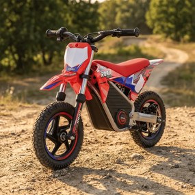 Mini moto elétrica para crianças Minicross electrica 250W 12/12"  Warrior MX-E250 Vermelha