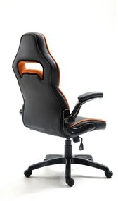 Cadeira Gaming GM400 Preto/Laranja MUVIP