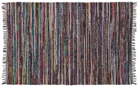 Tapete em algodão multicolor escuro 160 x 230 cm DANCA Beliani