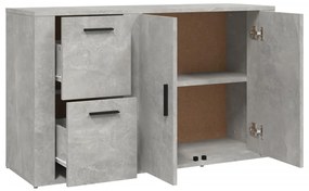Aparador 100x33x59,5 cm derivados de madeira cinzento cimento