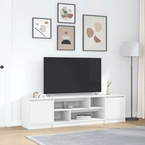 vidaXL Armário de TV 188,5x41x50 cm derivados de madeira branco