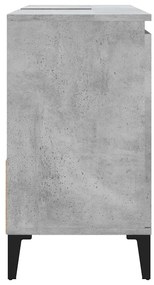 Armário WC 65x33x60 cm derivados de madeira cinzento cimento