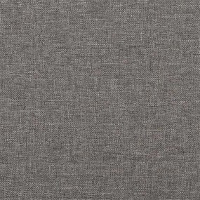 Banco 70x35x41 cm tecido cinzento-escuro