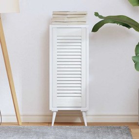 vidaXL Porta de armário com design de persiana 69x29,5 cm branco