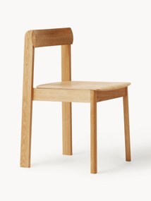 Stackable Oak Wood Chairs Blueprint, Set of 2