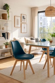 Cadeira Synk Basic - Azul Petróleo