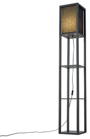 LED Candeeiro de pé inteligente preto c/ Wifi A60 - Stojan Moderno