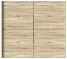 Estrado de cama com arrumação Carvalho sonoma 180 x 200 cm