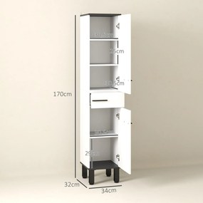 Armário Moderno – Modelo Nice – 34x34x170 – Armazenamento Vertical – B
