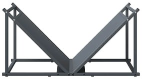 Suporte para lenha 70x43x34,5 cm aço laminado a frio antracite