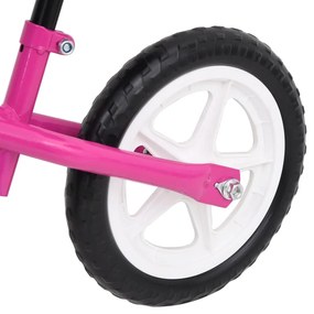 Bicicleta de equilíbrio com rodas de 9,5" rosa