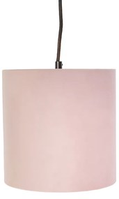 Candeeiro de suspensão com 5 cortinas de veludo coloridas 20 cm - Cava Clássico / Antigo,Country / Rústico