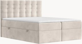 Cama divã em veludo artesanal com arrumação Sansa, H2