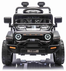 Jipe elétrico para crianças OFFROAD NEW, bateria de lítio, chassis alto, banco largo, suspensão nas rodas traseiras, controlo remoto de 2,4 GHz, leito