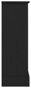 Cornija lareira 90x30x90 cm derivados de madeira carvalho preto