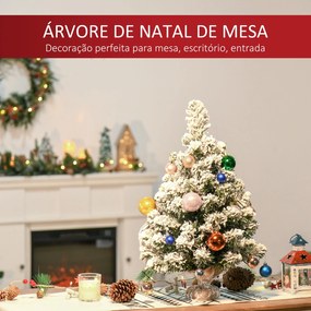 Árvore de Natal Artificial 60cm com 67 Ramos Ignífugos e Base de Cimen