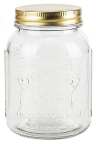 Frasco Hermético Anna com Tampa Rosca Dourada 0.500ml
