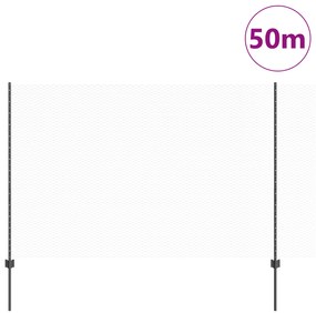 Postes de Cerca vidaXL 22 pcs U-Channel Cinza 160 cm Aço