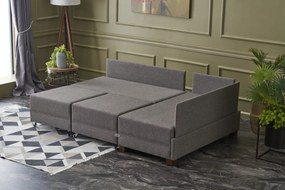 Sofá-Cama de Canto Fly – Castanho – 210x70x280 cm