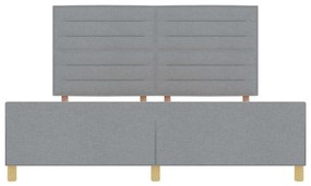 Estrutura de Cama vidaXL Cinza Claro 180x200 cm Tecido