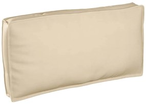 vidaXL Almofada de palete para assento / encosto Bege 120 x 60 x 12 cm