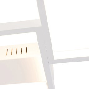 Candeeiro de teto branco incl. LED 3 passos regulável 5 luzes - Lejo Design