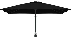 Guarda-sol de Jardim Preto 248.5 x 247.5 x 160 cm tecido