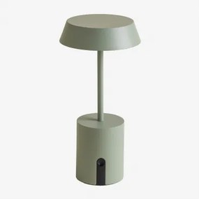 Lâmpada De Mesa Led Sem Fios Em Alumínio Uliana Celadon Mousse - Sklum