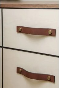 Pack De 2 Puxadores Em Pele Teroy Caramelo - Sklum