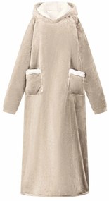 vidaXL Sweatshirt manta Bege L Fleece e Flanela