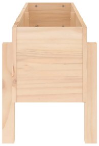 Canteiro elevado de jardim 101x30x38 cm madeira de pinho maciça