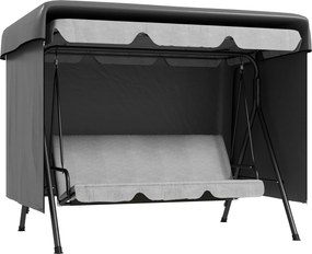 Outsunny Capa Protetora para Baloiço de Jardim de 3 Lugares 215x155x150 cm Impermeável com Fecho de Correr Cinza Escuro | Aosom Portugal