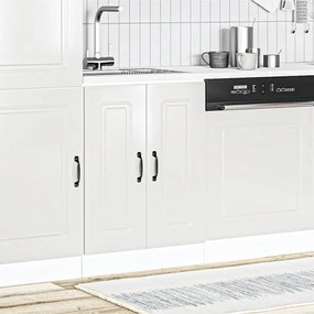Armário baixo lavatório Kalmar branco alto brilho 60x46x81,5 cm