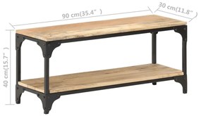 Mesa de centro 90x30x40 cm madeira de mangueira maciça