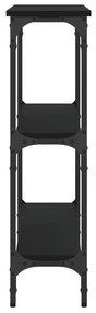 Mesa consola 75x22,5x75 cm derivados de madeira preto