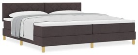 Cama Box Spring com Colchão Castanha 200x200 cm Tecido