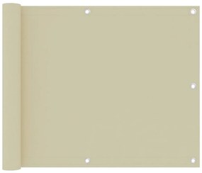 Tela de varanda 75x500 cm tecido Oxford creme
