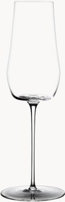 Copos de champanhe de cristal Green Wave, conjunto de 2