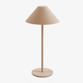 Lâmpada De Mesa Led Sem Fio Nebida Crema Linho - Sklum